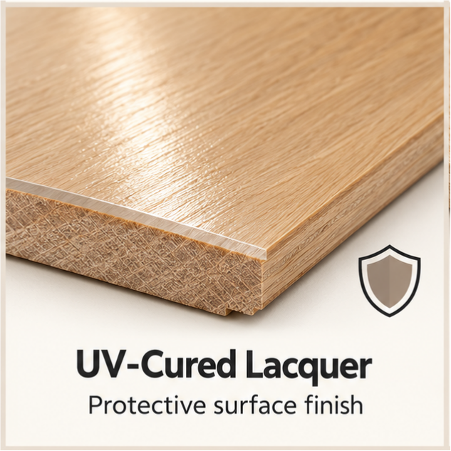 Illustration of a lacquer finish